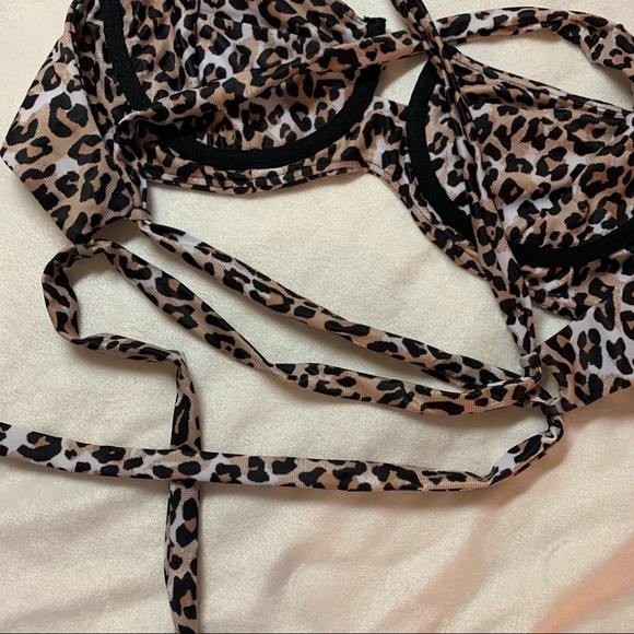Shop Moonstone Leopard “Sarah” Bikini Swim Top - Picture 8 of 11